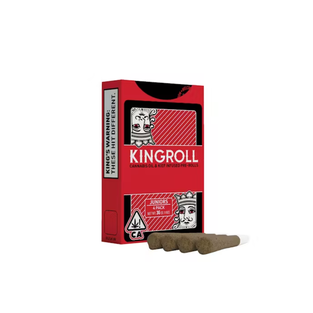 Photograph of product: KINGROLL - Cannalope Haze x Acapulco Gold (Oui'd) 4pk Infused Preroll