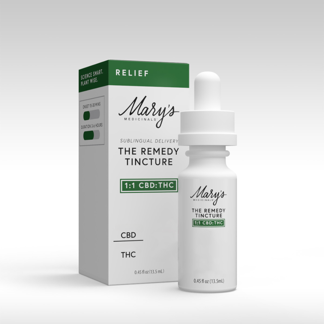 Photograph of product: Mary's Medicinals - Relief 1:1 (CBD:TH-oui) Tincture 600mg
