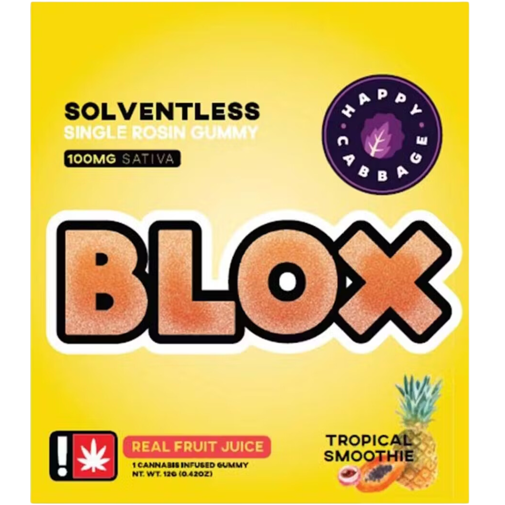 Photograph of product: Happy Cabbage | BLOX Gummy | Tropical Smoothie