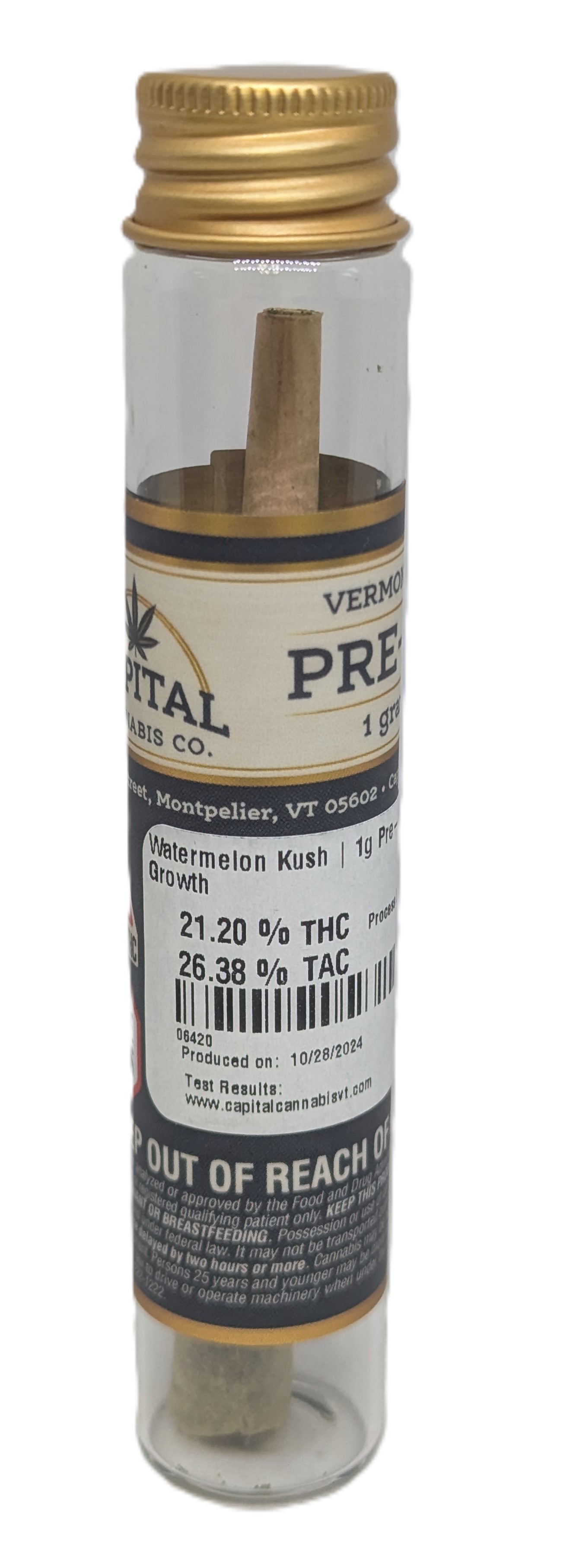 Photograph of product: Watermelon Kush Pre-Roll | Old Growth