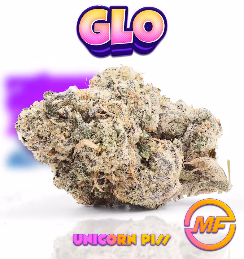 Photograph of product: GLO - Pre-Packaged 8th - Unicorn Piss - 3.5g
