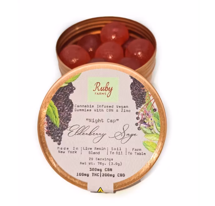 Photograph of product: Night Cap Live Resin Gummies