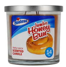 Photograph of product: Hostess 3 Wick Candles - 14oz - Jumbo Honey Bun