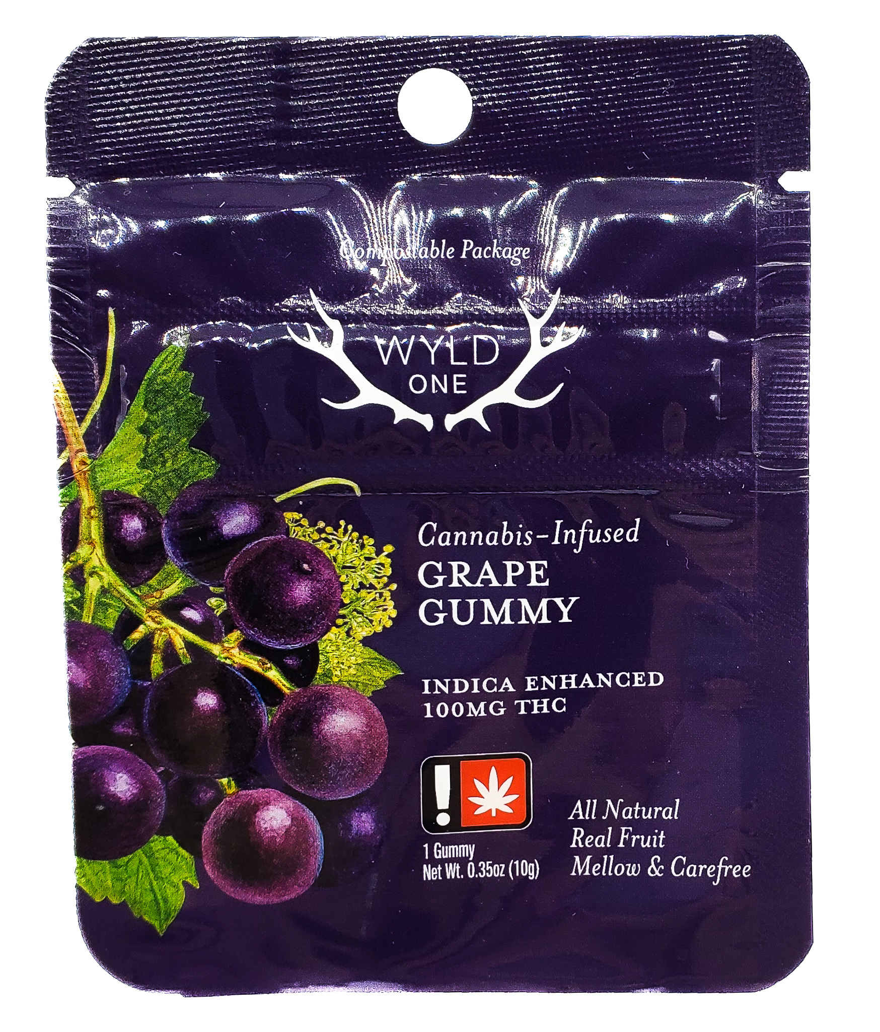 Photograph of product: Wyld One | High Dose | Grape | 100mg