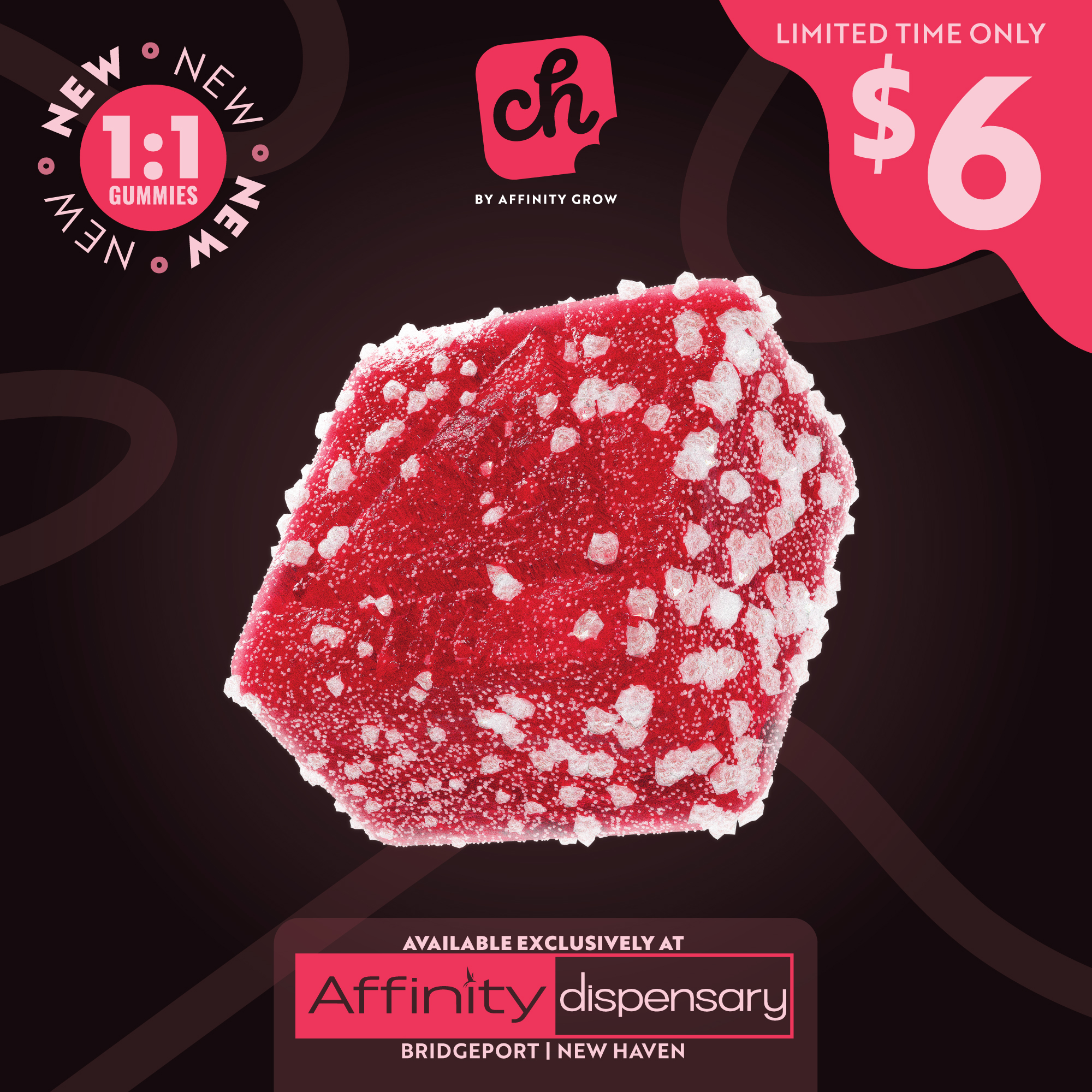 Photograph of product: Chew 1:1 Strawberry Balance Gummies H 00579 (7pk)