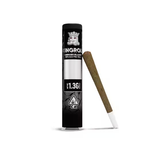 Photograph of product: KINGPEN KINGROLL INFUSED PREROLL - BLUEBERRY X FIRE OG 1.3G (1CT)
