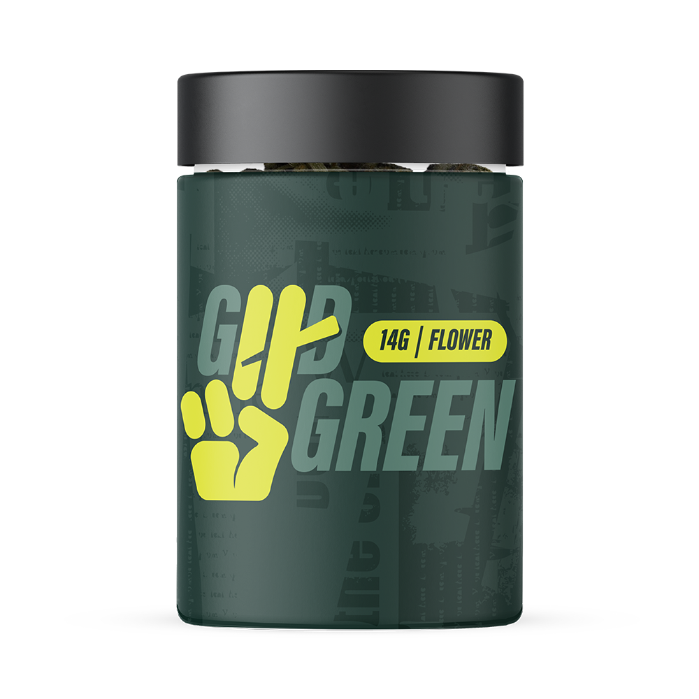 Photograph of product: Good Green OMG (H) Flower Popcorn 14g