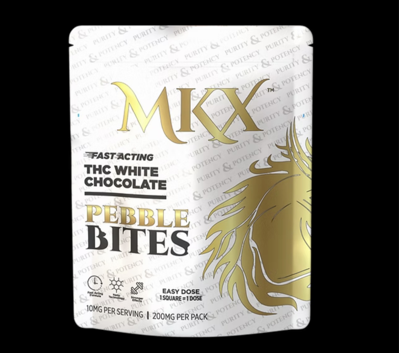 Photograph of product: MKX: White Chocolate Fruity Pebble Bites 200MG