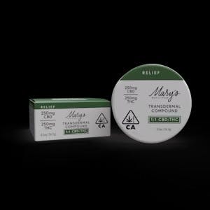 Photograph of product: Transdermal Compound 1:1| 250CBD:250TH-oui MG - 