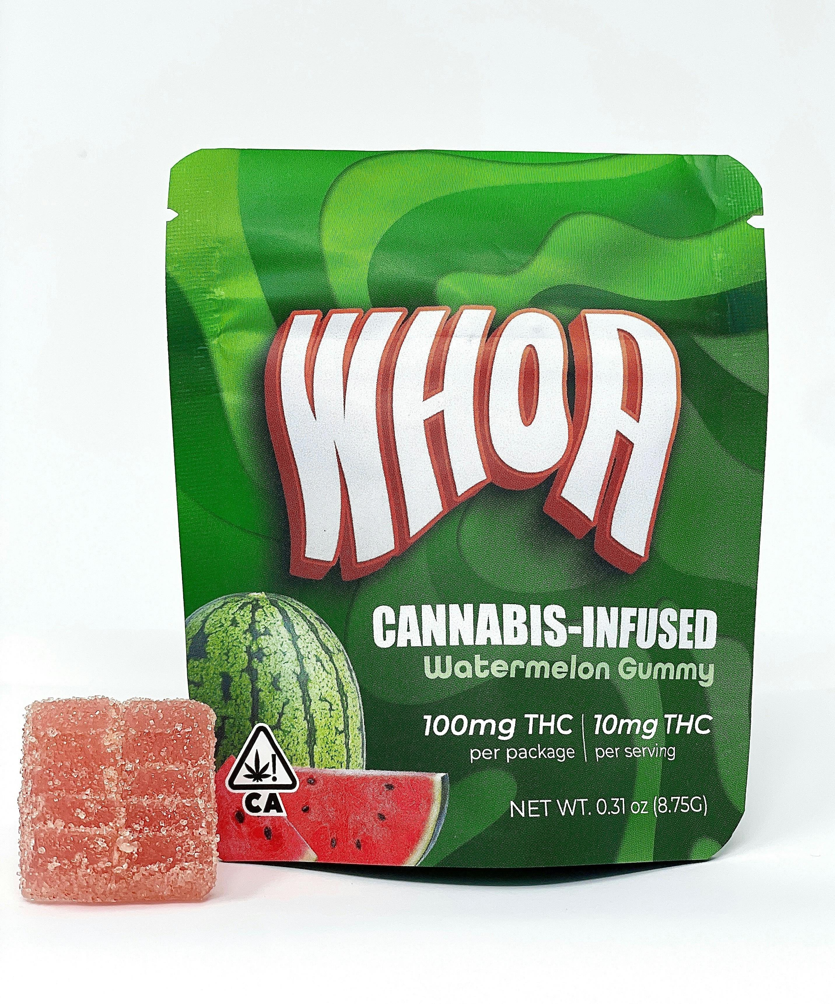 Photograph of product: WHOA - 100mg Watermelon Single Gummy - Whoa