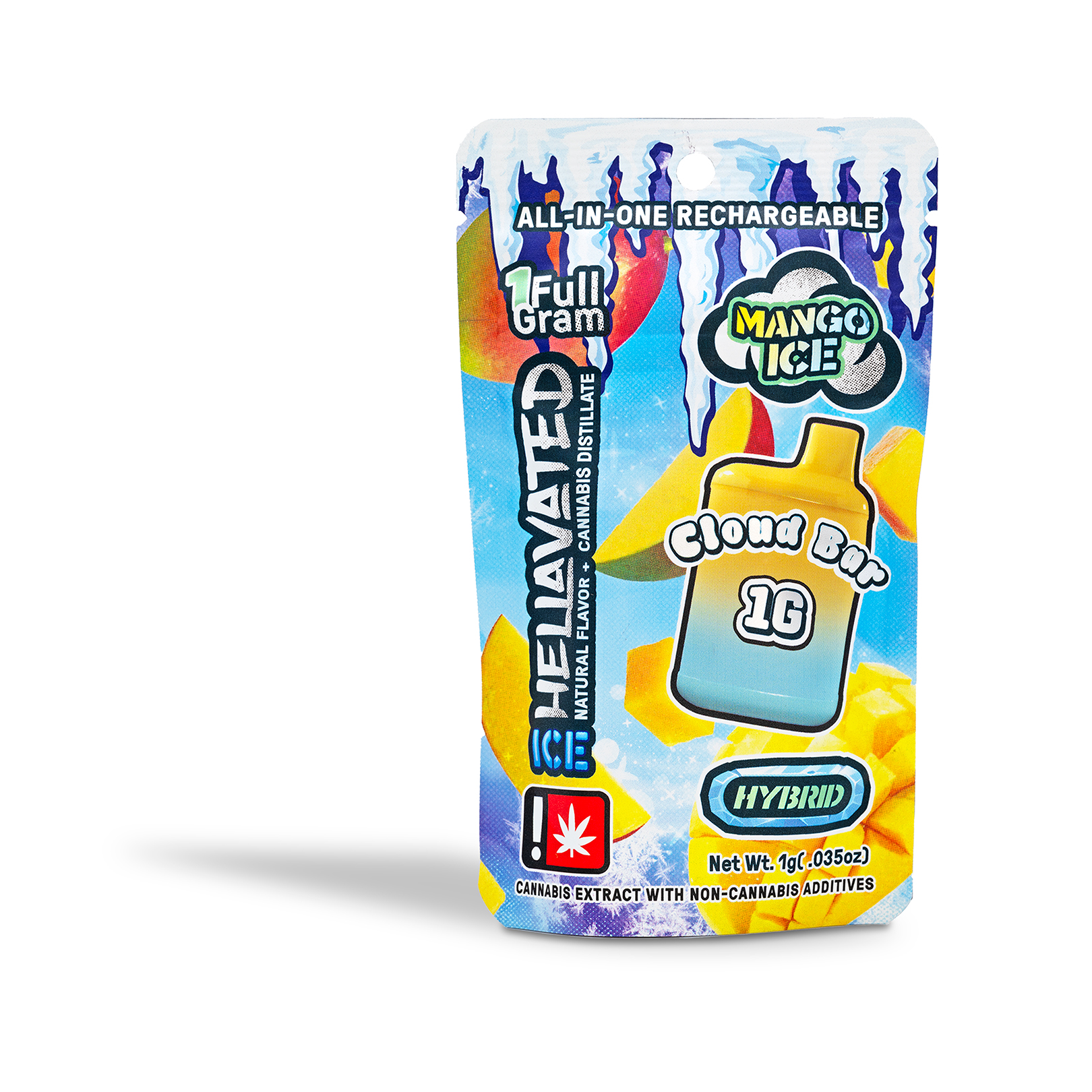 Photograph of product: Hellavated - Mango Ice Cloud Bar Disposable Pod