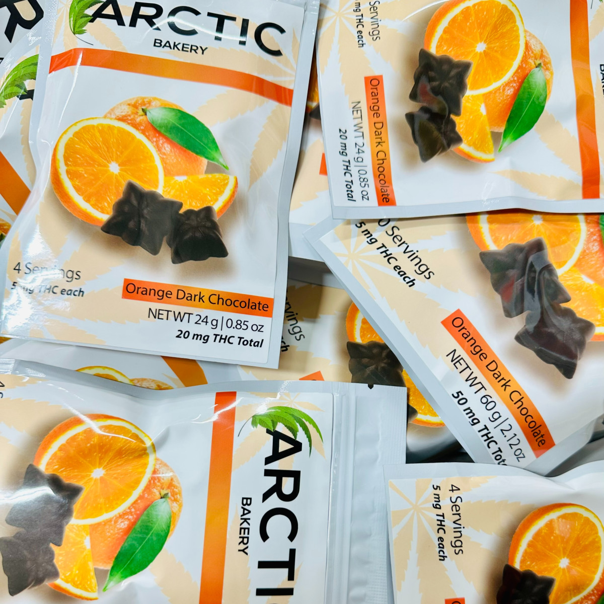 Photograph of product: Dark Chocolate - Orange 10 Pack