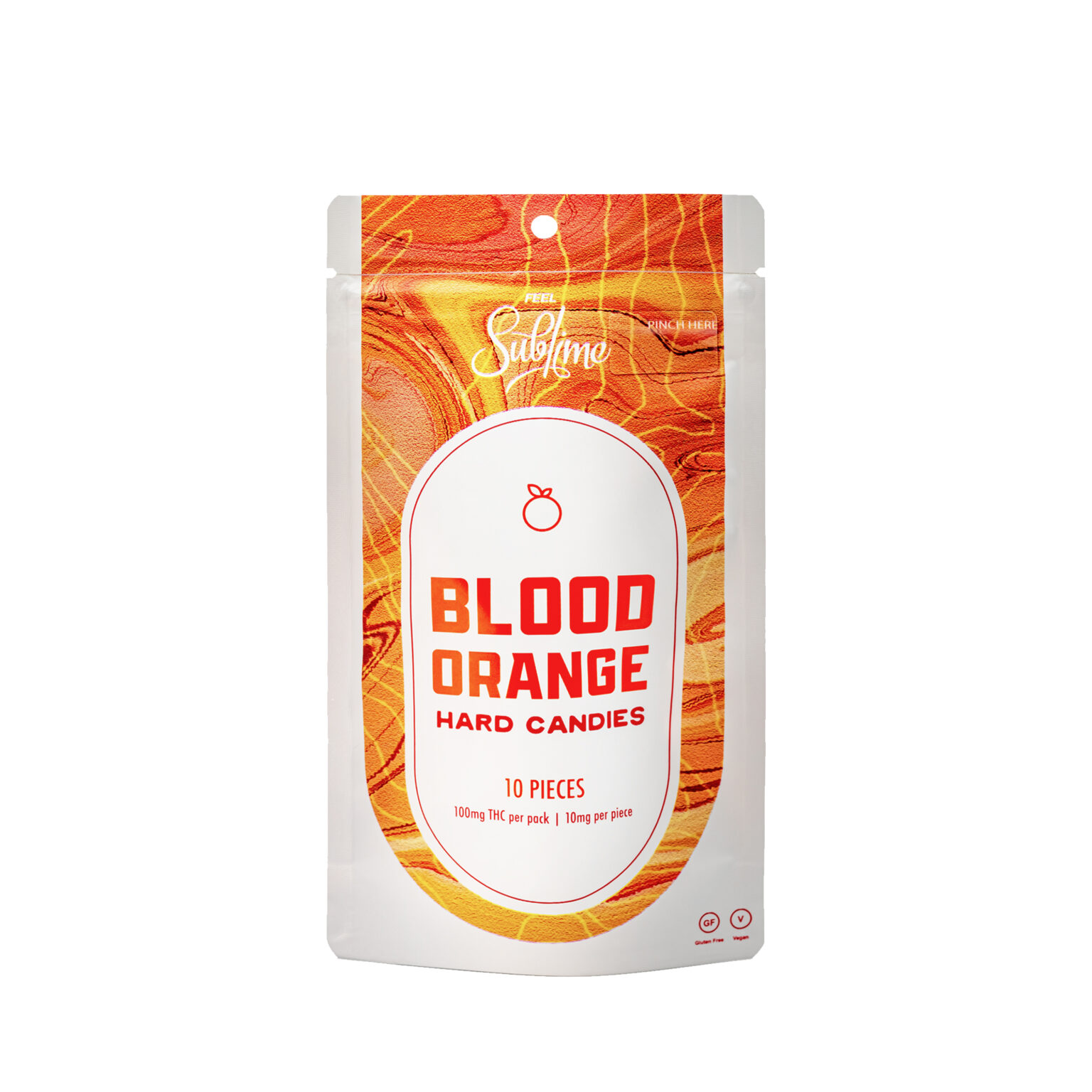 Photograph of product: Blood Orange Hard Candy