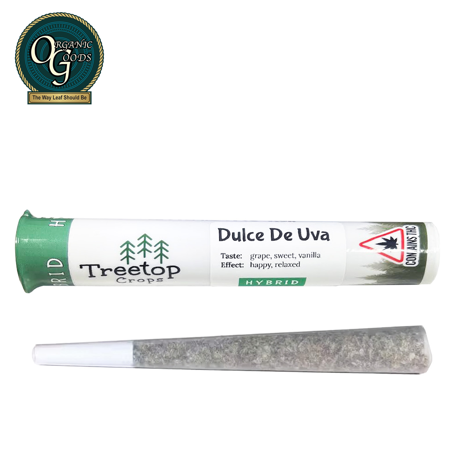 Photograph of product: Treetop Crops Pre-Roll Dulce De Uva 1 G