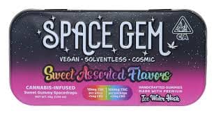 Photograph of product: Space Drops Sweet Assorted Flavor Vegan Gummies 100MG - 