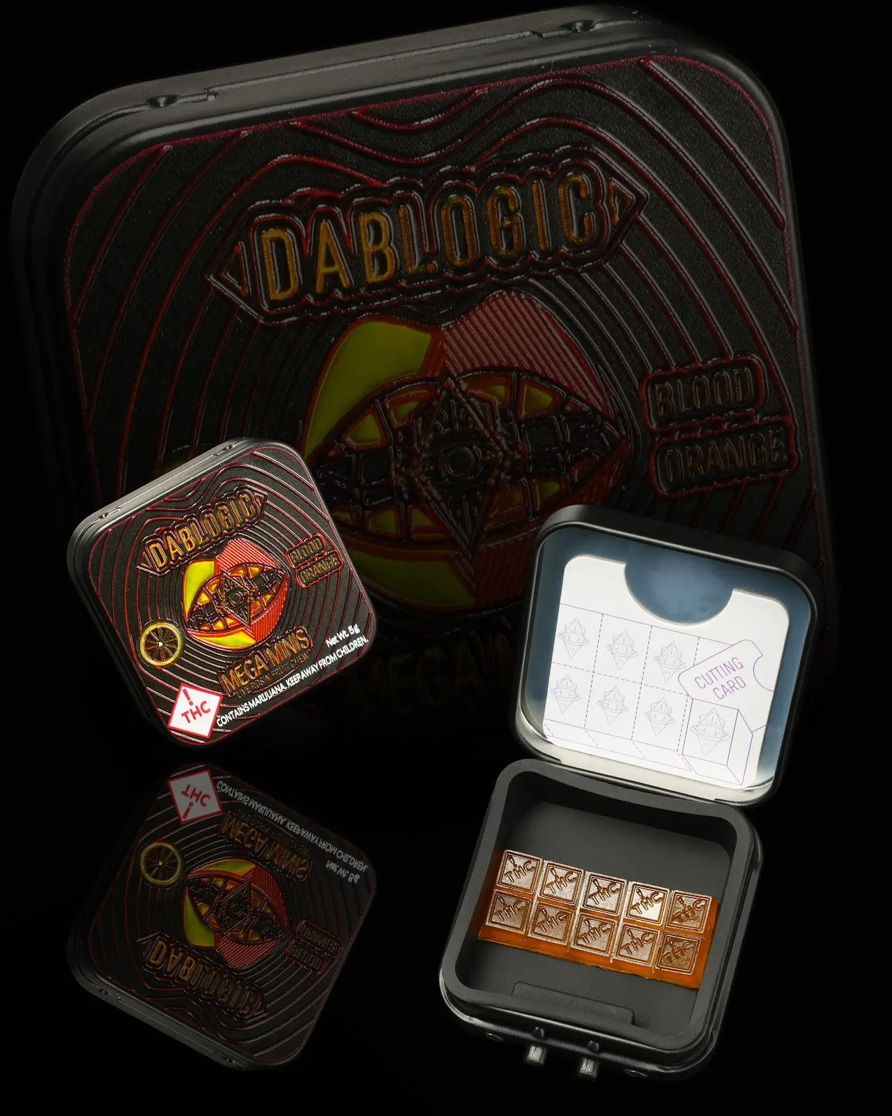 Photograph of product: Dablogic - 100mg Mega Minis - - Blood Orange (H)