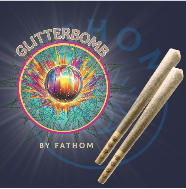 Photograph of product: Glitterbomb | Fathom .5 Pre-Roll 2 Pack