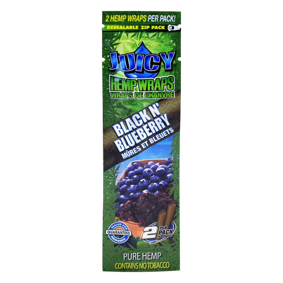 Photograph of product: Black-Blueberry | 2-Pack Hemp Wraps