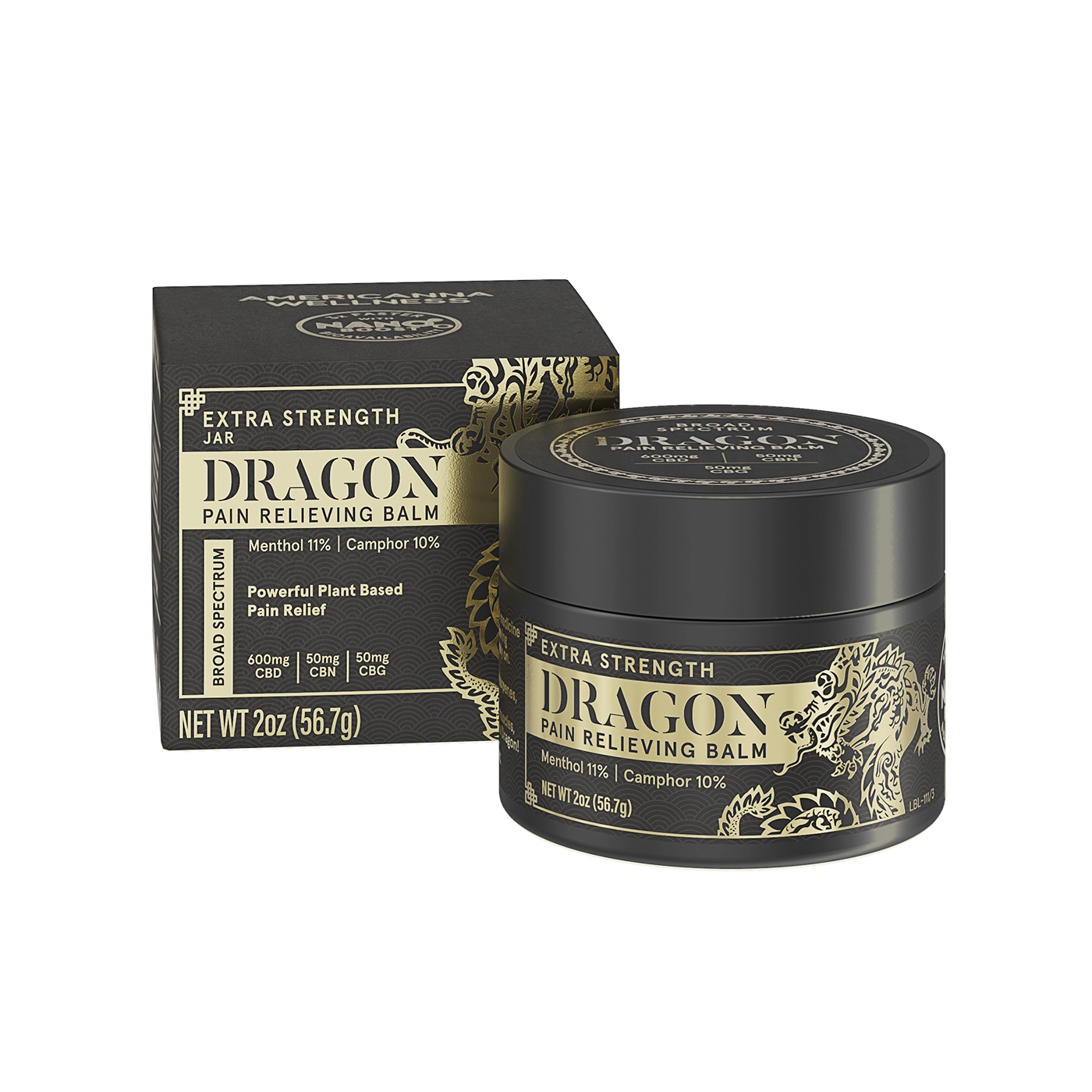 Photograph of product: XTRA CBD Dragon Balm Jar | 2oz