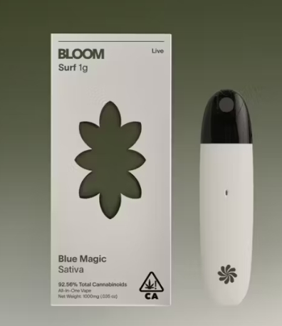 Photograph of product: Bloom Live Surf - Blue Magic - 1g - Disposable Vape