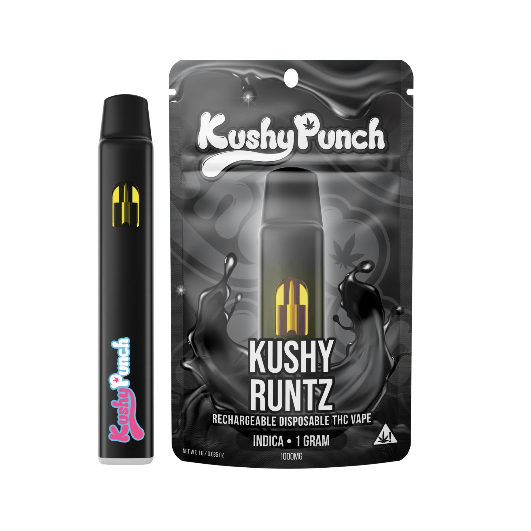 Photograph of product: Kushy Punch - Disposable - Kushy Runtz - 1G