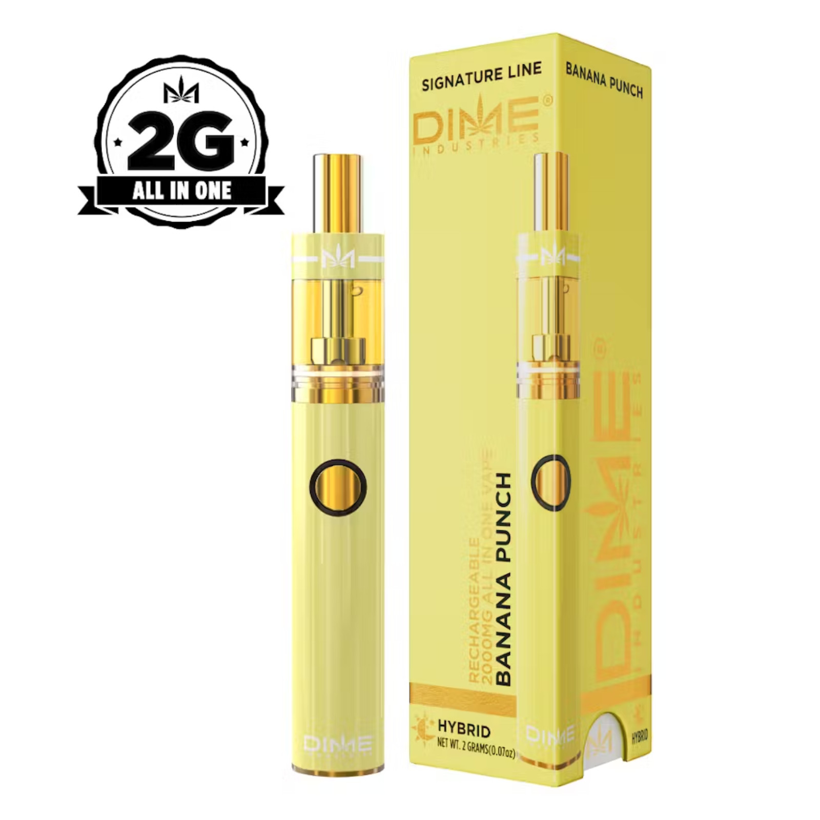 Photograph of product: 2000mg Disposable Vape | Banana Punch | DIME