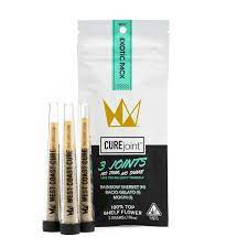 Photograph of product: West Coast Cure - Preroll - The Exotic - 3 Pack