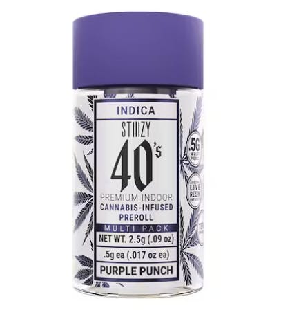 Photograph of product: 40's Purple Punch 5pk - Regular