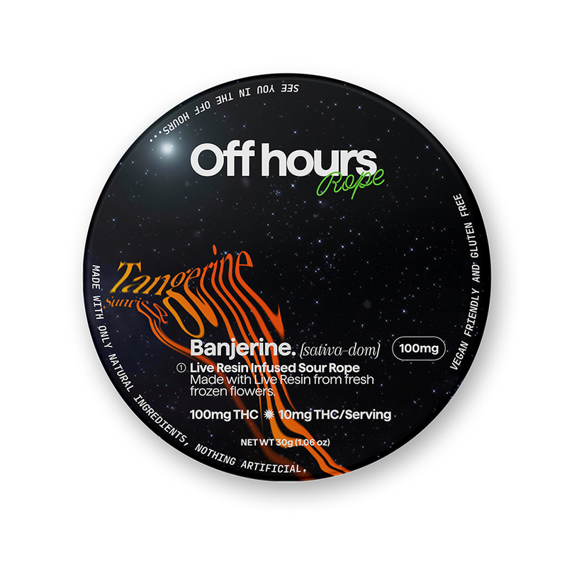 Photograph of product: Off hours | Resin Gummies 100mg | Tangerine Sunrise | Banjerine