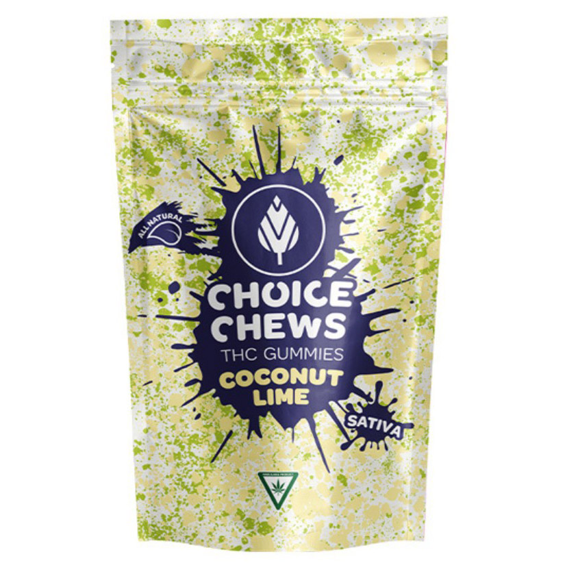 Photograph of product: Choice Coconut Lime Oui'd Soft Chews 200mg Rec
