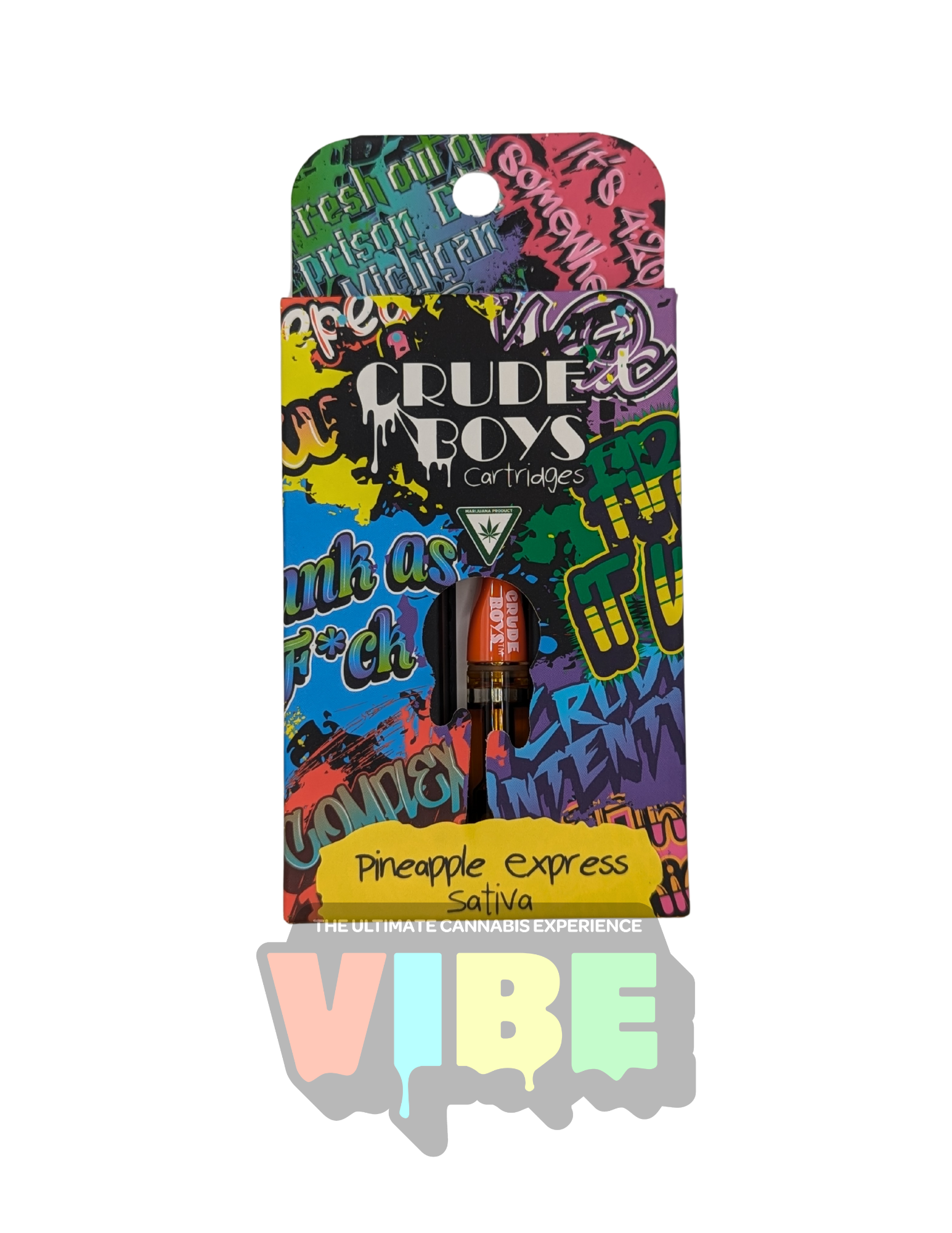 Photograph of product: Crude Boys | Pineapple Express Vape Cart | REC