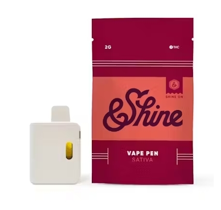 Photograph of product: &Shine Super Lemon Haze Vape Pen 2000mg