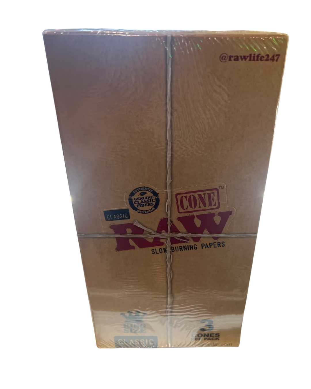 Photograph of product: Raw Classic King Size Cones (3PK)