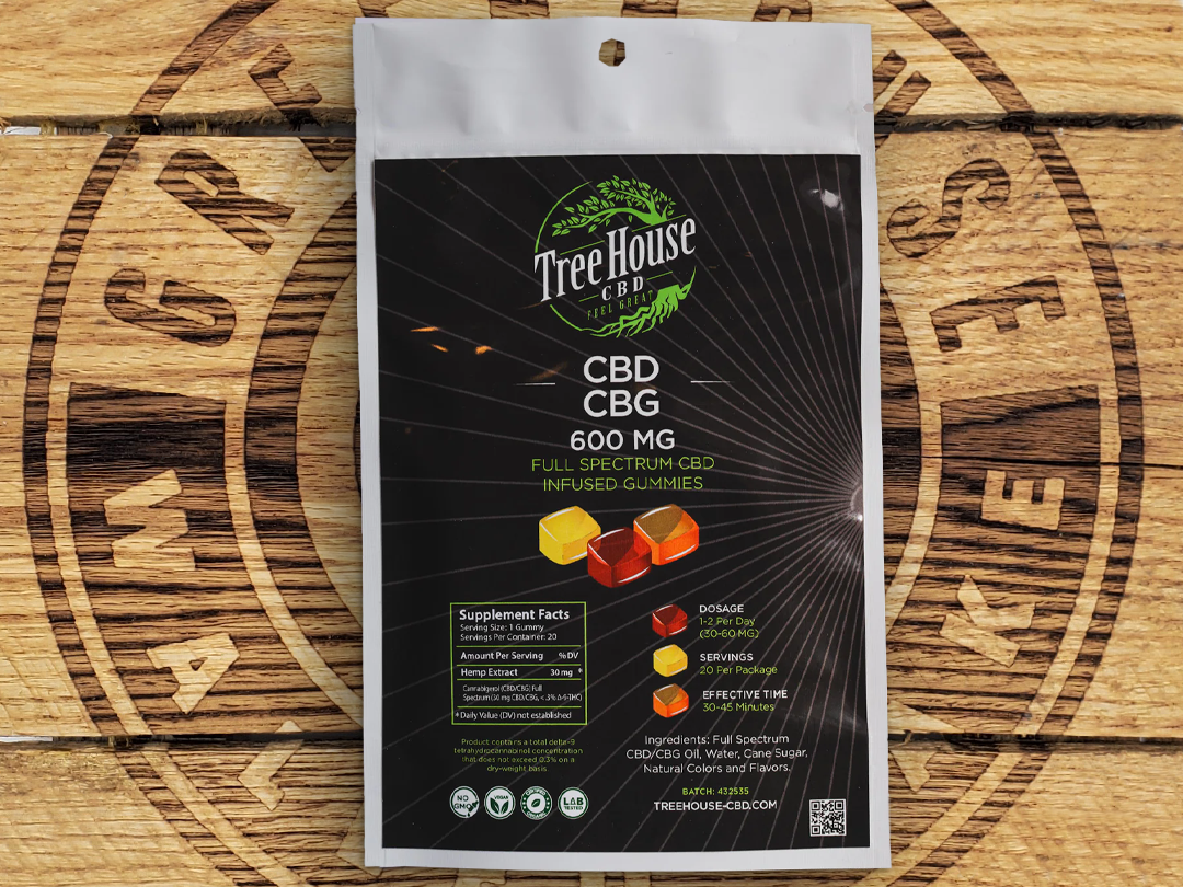 Photograph of Product: Tree House | CBD/CBG Gummies | 600mg