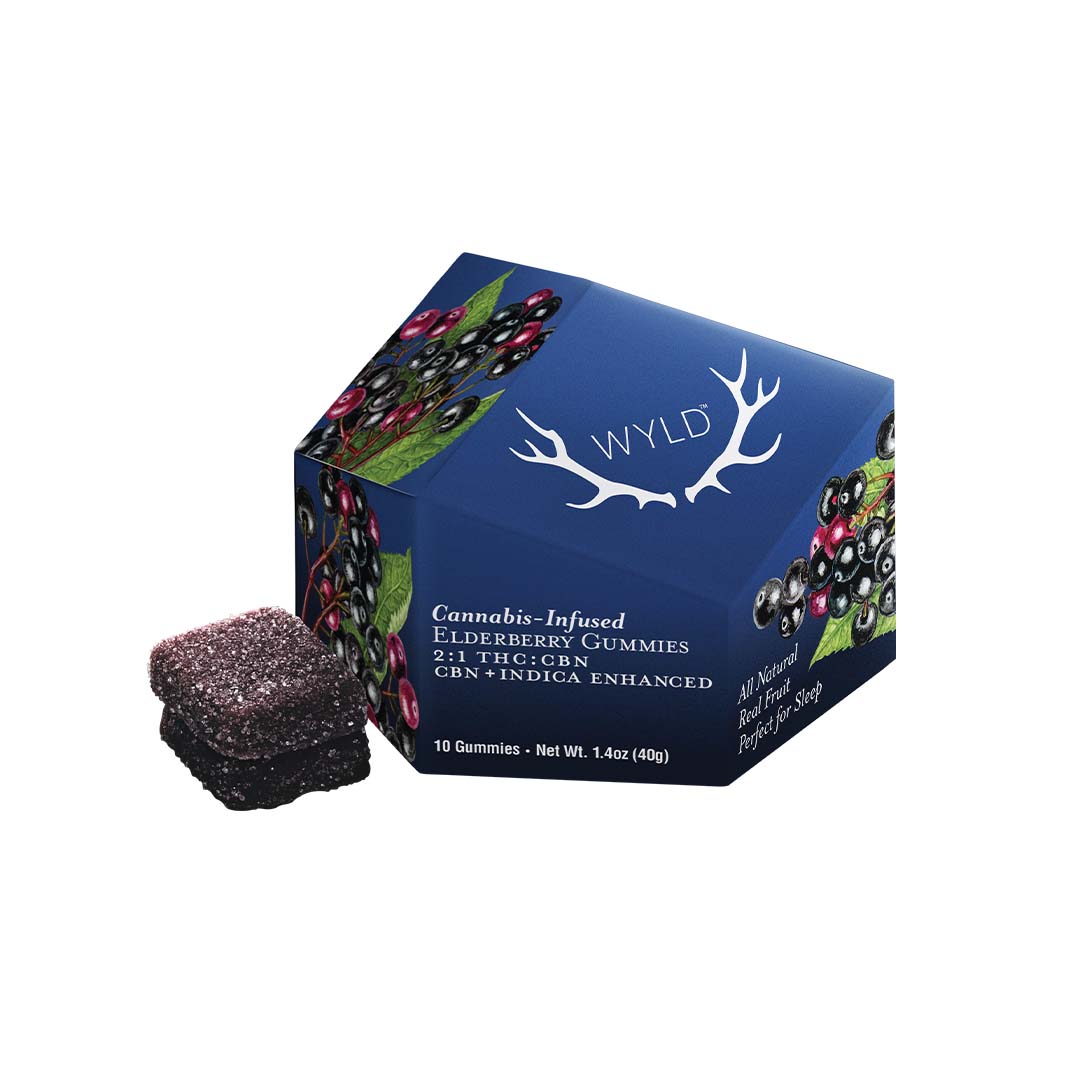 Photograph of product: Elderberry CBN/TH-oui 100mg - WYLD