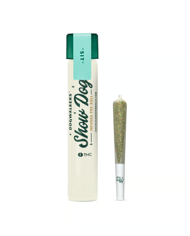 Photograph of product: Show Dog Infused Brownie Scout Pre-Roll 1g