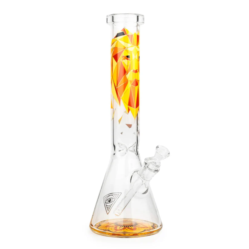 Photograph of product: Red Eye Glass 15" Beaker Tube - Lion