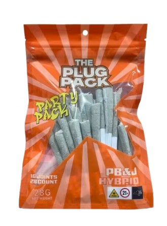 Photograph of product: The Plug Pack | Party Pack | PB&J | 28pk | Pre-rolls