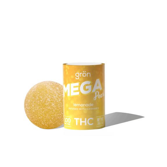 Photograph of product: Lemonade Uplifting - 100mg TH-oui Mega Pearl - Gron