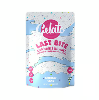 Photograph of product: Gelato 200mg Last Bites - Birthday Cake