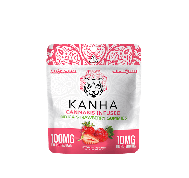 Photograph of product: Strawberry | Classic Gummies 100mg