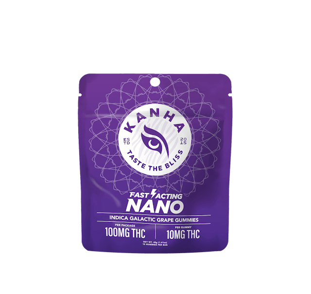Photograph of product: Galactic Grape | NANO 100mg Gummies