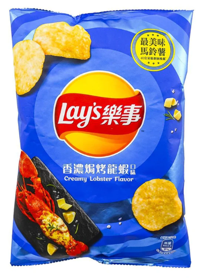 Photograph of product: Exotic Lays - Creamy Lobster (China)