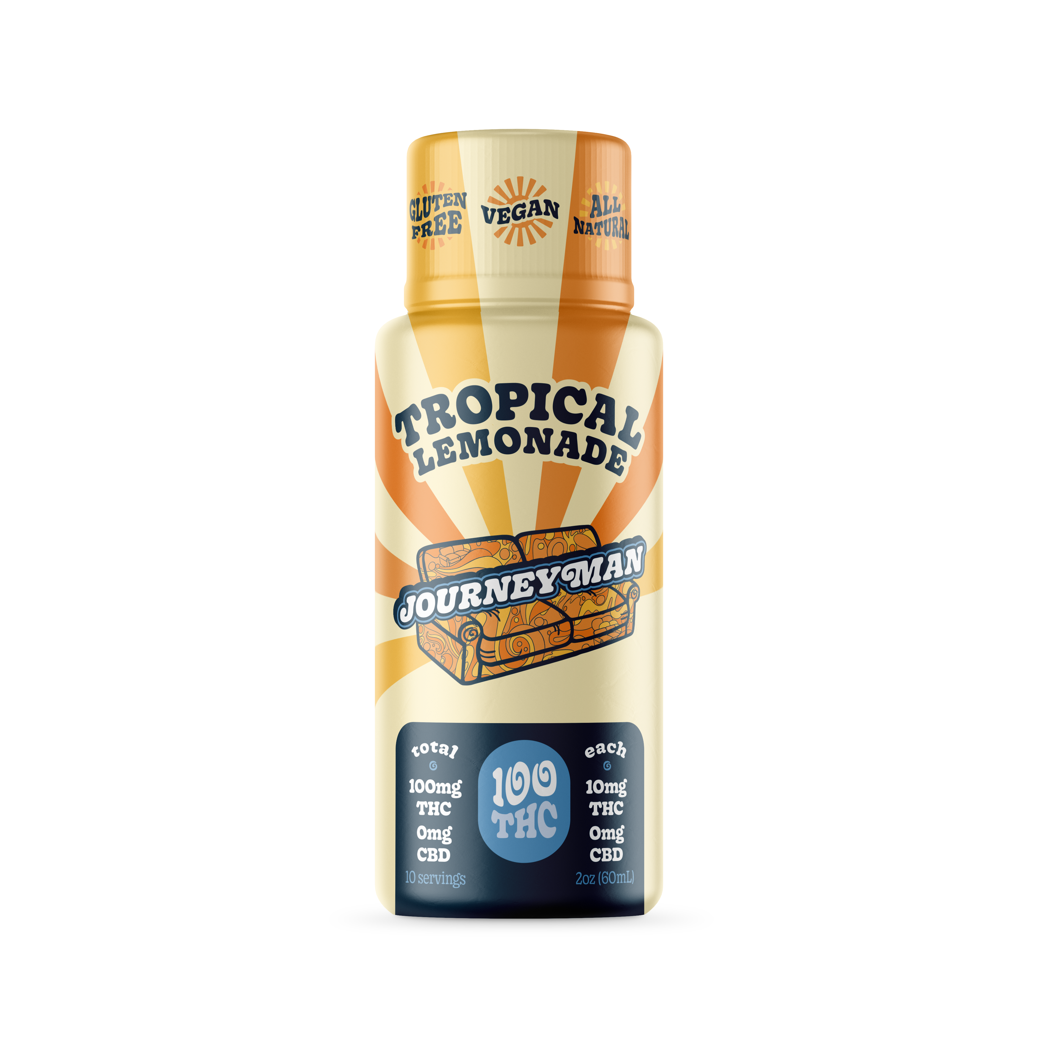 Photograph of product: Tropical Lemonade 2oz Drink (100mg)