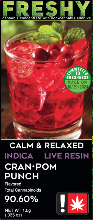 Photograph of product: Freshy 1g Cart | Cran-Pom Punch