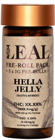 Photograph of product: Hella Jelly - Pre-Roll 5 Pack (5.0g)