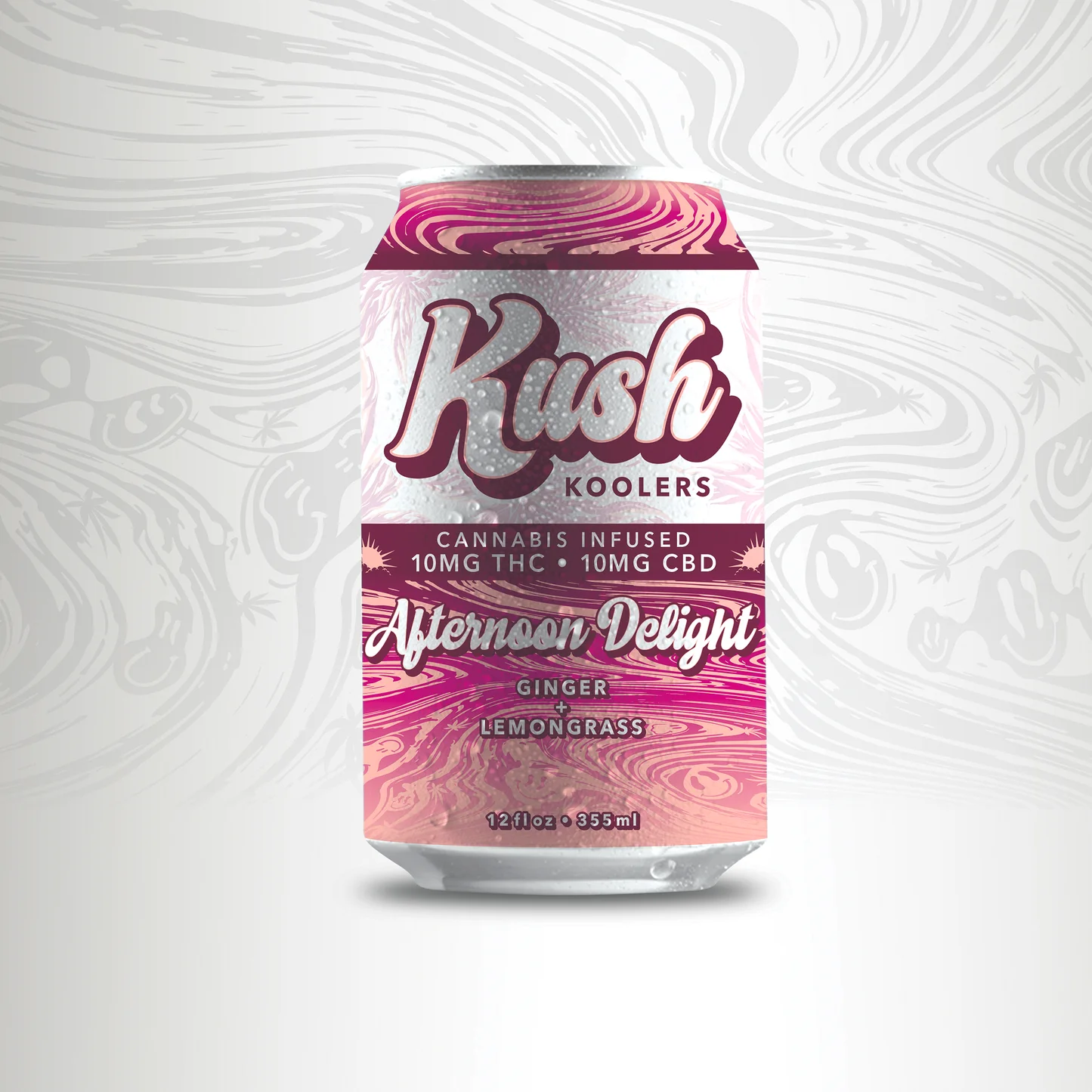 Photograph of product: Kush Koolers - Afternoon Delight - 10mg TH-oui 10mg CBD - 12oz