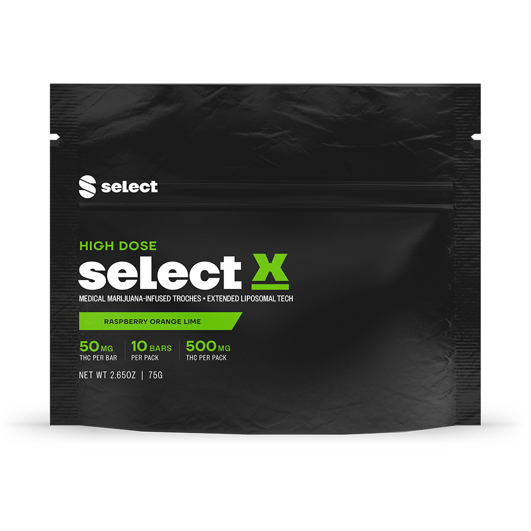 Photograph of product: X High Dose Raspberry Orange Lime Troches 500mg (10-Pack | 50mg Each)