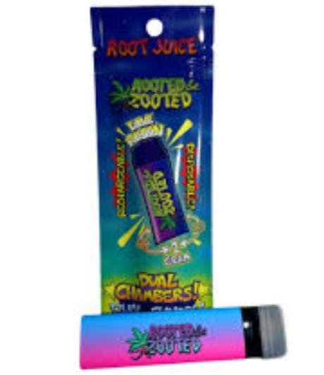 Photograph of product: ROOTED & ZOOTED | SUNDAE DRIVER | LIVE RESIN | .5G DUAL DISPOSABLE (MUST ORDER OTHER HALF - .5G S...