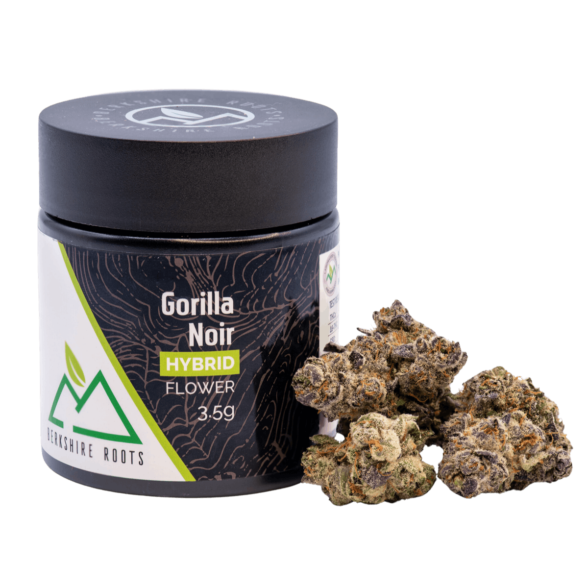Photograph of product: Gorilla Noir (H) 3.5g Flw- Berkshire Roots